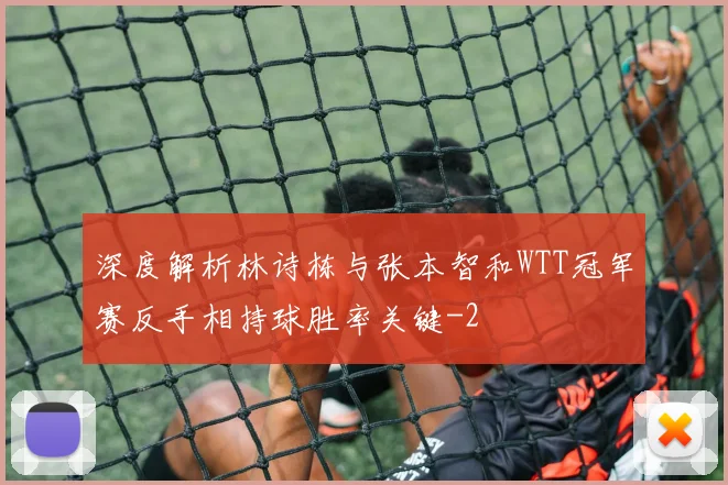 深度解析林诗栋与张本智和WTT冠军赛反手相持球胜率关键